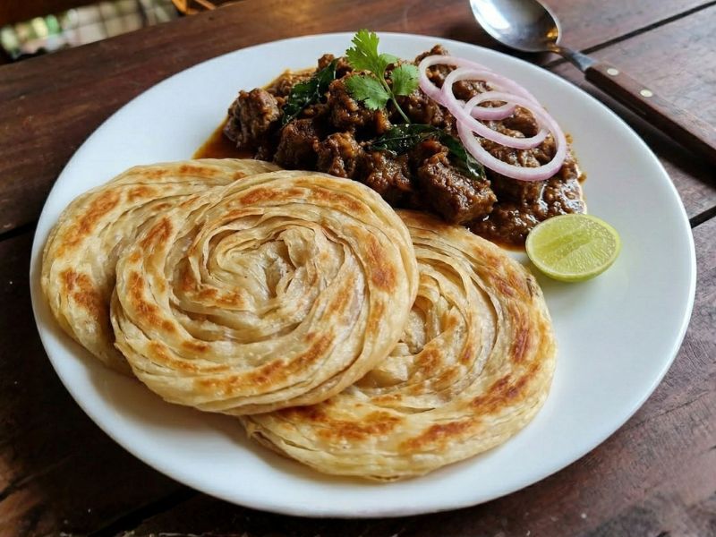 Kerala Porotta & Chilly Beef
